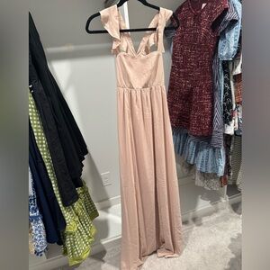 Show Me Your Mumu| NWT Long Dress | Size Small | Dusty Mauve - Pale Pink